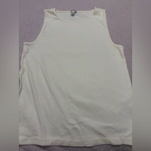J. Crew White Sleeveless Top